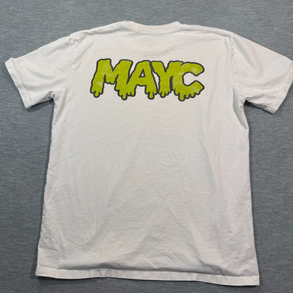 MAYC T Shirt Men‎ L White Dripping Skull Graphic Streetwear Mutant Ape Club